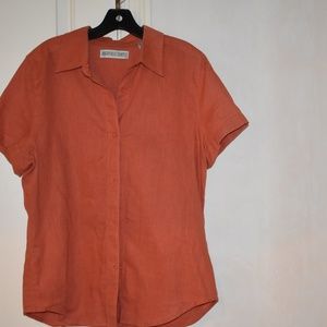 Orange Collared Shirt